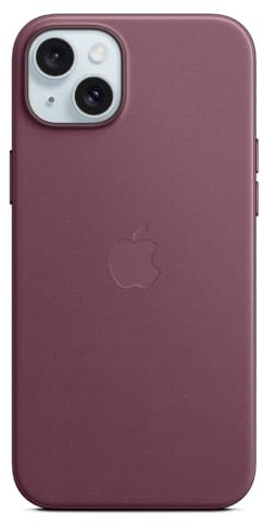 Apple Custodia MagSafe in tessuto FineWoven per iPhone 15 Plus - Gelso ​​​​​​​
