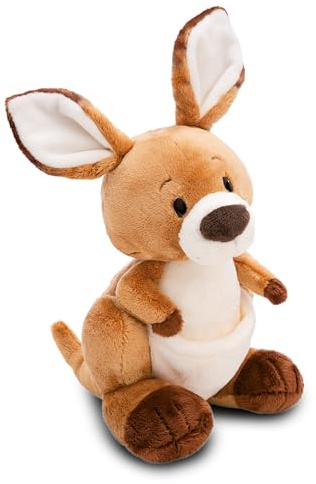 NICI Kuscheltier Känguru Kelly 21cm - braun - Stofftier aus weichem Plüsch, niedliches Plüschtier zum Kuscheln und Spielen, für Kinder & Erwachsene, tolle Geschenkidee - 61713