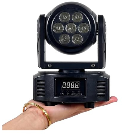 Luce della fase del LED, 7x10w Mini Wash Light RGBW 4in1 Stage Moving Head Light Strobe Effect Disco Ball DMX512 DJ Light
