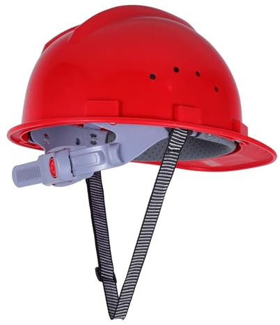 HOMSFOU Schutzhelm Für Baustellen Aus Hdpe-Material Verstellbarer Bauhelm Für Robuster Helm Für Arbeiter Und Bauarbeiter