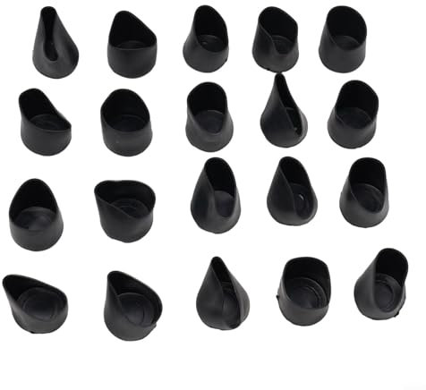 20 Stück PVC-Hülsen für Stuhlbeine verbessern Bodenschutz und Stabilität (28 mm)