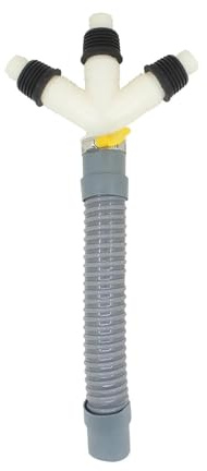 Washing Machine outlet hose adapter inlet pipe connector drain basin tee joint Splitter Connector Drainage Hose Coupling(B)