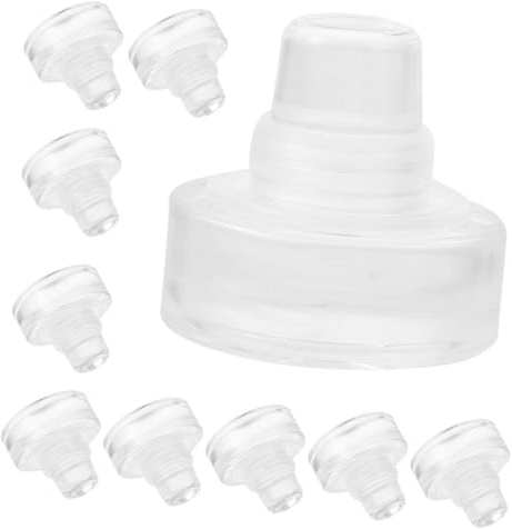 iplusmile 10piezas Unidades Tapones De Botella para Vino y Cerveza Tapón Hermético Reutilizable para Conservar Bebidas Hogar Restaurante y Bar