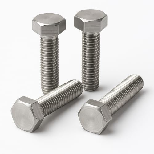M8 Bolts, M8 x 40mm Hex Head Cap Screws (20pk) - A2 Stainless Steel, Fully Threaded Hex Head Cap Screws For Construction, Automotive, Machinery (20pk)