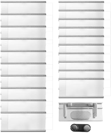 20 placas magnéticas para nombre para ropa [72 x 31 mm], placas magnéticas de aluminio con fuerte imán doble y ranura de papel, profesionales para escuela, oficina, guardería (plata)
