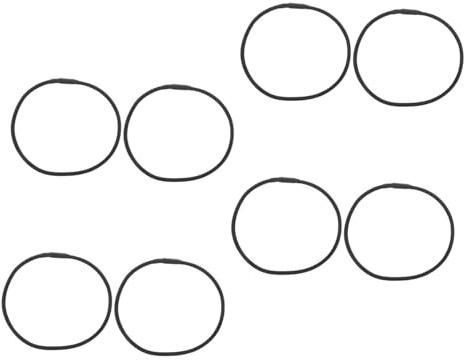 ifundom 8pezzi Supporto Antiurto per Asta Microfono in Gomma Anello Anti-vibrazioni per Microfono Condensatore Fasce Elastiche per Studio