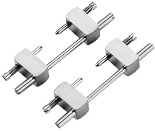 ROUHO Kit de Conversion Bracelet avec Vis de Connexion Métal et Maillons d'Extrémité Caoutchouc Compatible pour Audemars Piguet Royal Oak Offshore 15710 15720-Argent 3.5mm