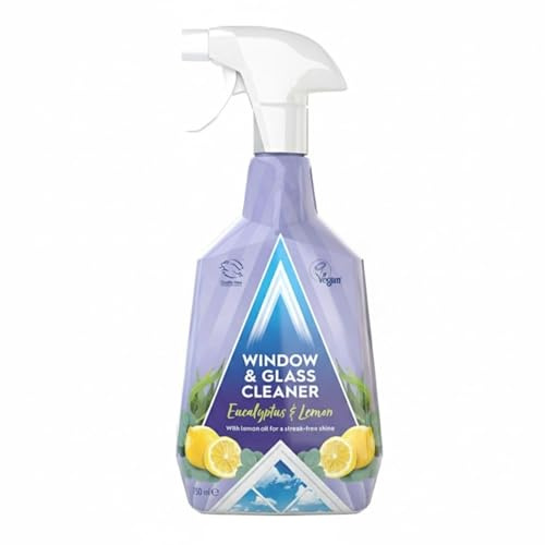 Window & Glass Cleaner, Streak-Free Cleaning, Crystal-Clear Finish, Perfect For Windows, Mirrors, And Glass Surfaces, Indoor And Outdoor Use, Remove Fingerprints, Dirt, Grease, 750ml