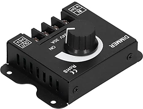 Generic Single Color Dimmer Knob Switch Device for Stepless Dimming Brightness Control Aluminum Cover