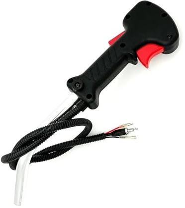 Accesorios para cortacésped Mango Derecho Manual con Acelerador for desbrozadora de Gasolina y Recortadora de césped