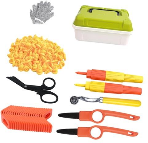 Zkydhbd Kartonschneidewerkzeug Set Für Kinder Mit Aufbewahrungsbox Zum Bequemen Tragen Bastelwerkzeugkasten Für Kunstunterricht Und Reisen Bastelwerkzeug Aus Karton Für Kinder