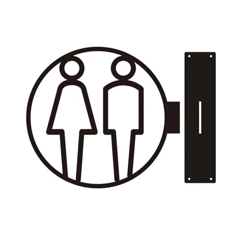 Toilettenschilder, Toilettenschild for Männer und Frauen, 20 cm x 18 cm(1)