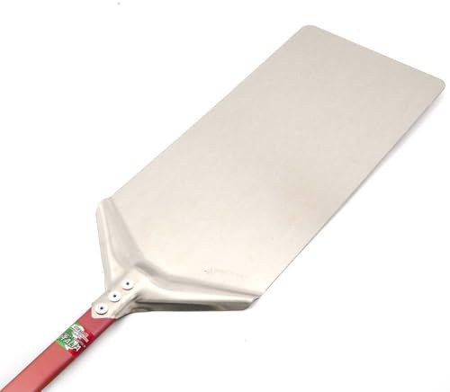 GIEMME Pizza Peel for Pizza & Panuozzo, Peel Surface 23 × 40 cm, Anodised Aluminium, Professional Pizza Peel with 120 cm Handle