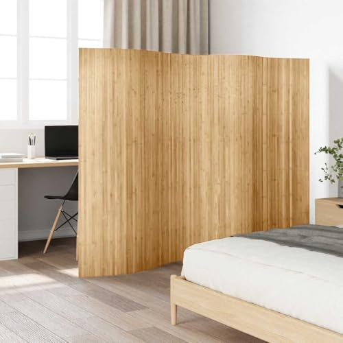 Lumanois Pannello Divisore per la Stanza in bambù Naturale Larghezza 250 cm Altezza 165 cm, Mobili,Separè, 7.55kg-247197