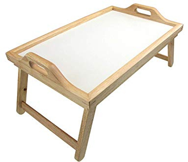 Apollo Rubber Wood Bed Tray with Folding Legs, 6008