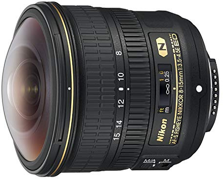 Nikon AFSF8-15 SLR - Objetivo (SLR, 15/13, Objetivo de ojo de pez, 0,16 m, Nikon AF-S, 8 - 15 mm)