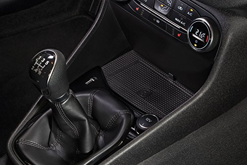 INBAY 10W Handyhalterung Auto Ablagefach Induktiv/Kabellos passend für Ford Fiesta 06/2017-07/2023 - Autohalterung Zubehör Innenraum - Qi
