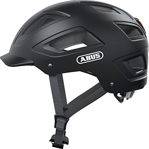 ABUS 86900 Fahrradhelm, Schwarz (Velvet Black), L (56-61 cm)