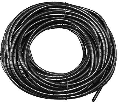 N/A 4 mm, flexibel, Spiralschlauch, Spiralkabel, 18 m, transparent
