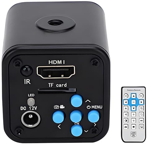 Industriekamera Full HD 16MP 2K 1080P 60FPS HDMI Mikroskop Kamera für Mikroelektronik Fingerabdruckidentifikation Ticketidentifikation AC100‑240V(EU Plug)