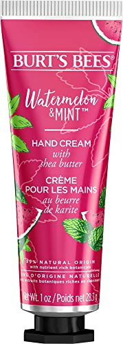 Burt's Bees Handcream Watermelon & Mint - Handcreme mit Sheabutter - Handpflege für trockene Hände - 500437