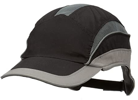 3M™ First Base™ 3 Casquette antiheurt 2031217, Elite, noir/gris, visière standard, 70 mm