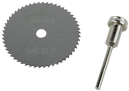 50/60 mm HSS Mini Trennscheiben Kreissägeblatt Pleuel Set for Schneiden von Metall Gipskarton PVC Rohr Holz Elektrowerkzeug(60mm)