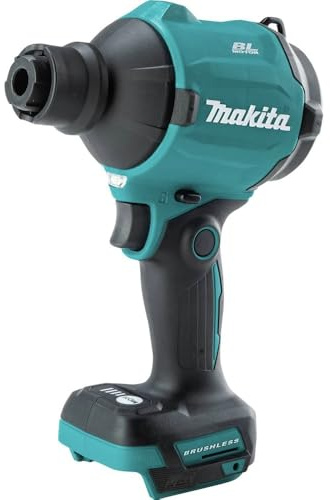Makita XSA01Z 18V LXT® Bürstenloses schnurloses Hochgeschwindigkeitsgebläse/Inflator, nur Werkzeug | Bis zu 447 MPH, 4 digitale Geschwindigkeiten, 5 Düsen, eingebaute LED, nur Werkzeug