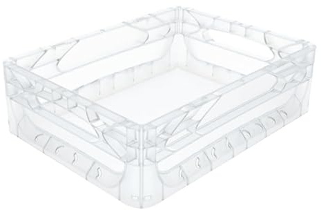 Solent Plastics 10 Litre Euronorm Clear Plastic Stacking Container - CLEAR