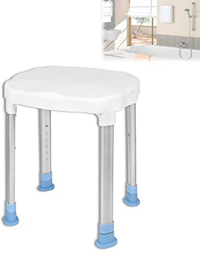 Froadp Duschpall, halkskydd, duschstol, badstol, höjdjusterbar badstol, duschstöd, badstol för seniorer, funktionshindrade och gravida bärförmåga 150 kg (typ A)