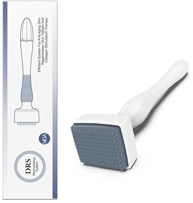 Derma Stamp, 140 micro-aiguilles en titane, réglable de 0 à 3 mm, pour la croissance du visage, du corps, des cheveux, de la barbe, outil de soins de la peau pour homme et femme, usage domestique