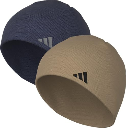 Adidas Mens Beanie 2-Pack – Standard Fit Winter Knit Hat Skull Cap