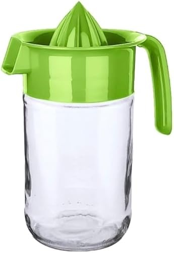 Pro Home Manual Juicer Lemon Squeezers 660ml Orange Citrus Lemon Lime Fruit Press Squeezer With Glass Jug Hand Press Juice Squeezer (Green, 660ml)