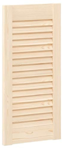 vidaXL Porte d'armoire à persiennes 61,5x29,5 cm Bois de pin Massif, Porte de Meuble, Porte de Garde-Robe, Panneau à persiennes en Bois