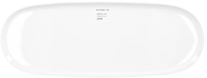 KPM Berlin LAB Oval Long Plate 35 cm Porcelain Serving Plate or Tray Handmade White in Gift Box