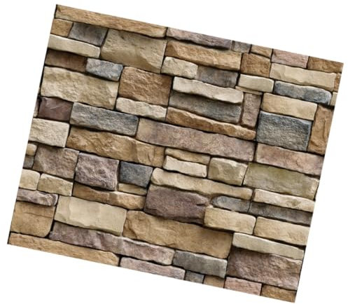 NUOBESTY Tapiz Mural De Piedra Pegatinas Autoadhesivas De Ladrillo Para Decoración
