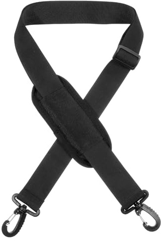 TIESOME Correa de hombro universal de repuesto para laptop, correa ajustable de 63 pulgadas con ganchos de metal para maletín, portátil, mensajero, bolsa cruzada, equipaje y cámara de lona