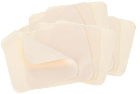 Lot de 25 chiffons de nettoyage en daim pour poterie - Pour fenêtres, appareils photo, téléphones, portes, lunettes, intérieurs de voiture, 10 x 10 cm - Beige