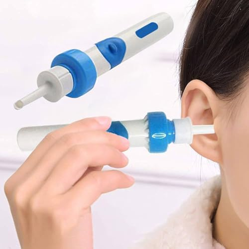 2 Sätze Ohrenschmalz Entferner Elektrisch, Ohrreiniger Für Erwachsene, Ohrenschmalz Sauger Vakuum, Sicheres Und Weiches Ear Cleaner, 14,7 X 6 X 3,2 Cm, Für Frauen, Männer, Älter