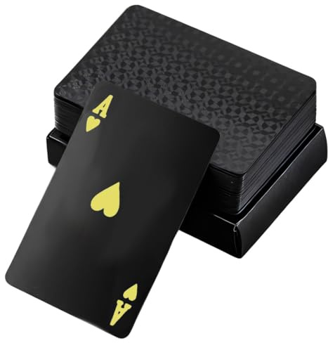 LYITZW 1 Deck Wasserdichte Spielkarten, Kartenspiel,Plastik Spielkarten, Pokerkarten, Rommé Spielkarten, Jumbo Index