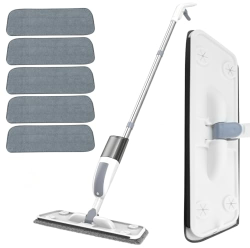 Spray Mops for Cleaning Floors Floor Cleaning Mop with 5 Microfiber Pads | Spray Mops for Cleaning Floors Floor Cleaning Mop with 5 Microfiber Pads for Home Commercial Laminate Wood Vinyl Tile Ceramic