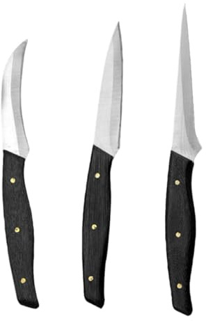 SOESFOUFU 1set Coltelli per Intaglio Frutta con Manico in Legno Strumenti Resistenti e Pratici per Taglio Preciso di Meloni Angurie e Decorazioni Fruit Carving