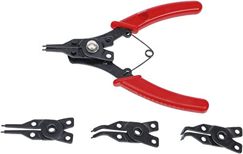 BGS Diy 454 | Circlip Pliers with exchangeable Heads | 160 mm | 5 pcs.