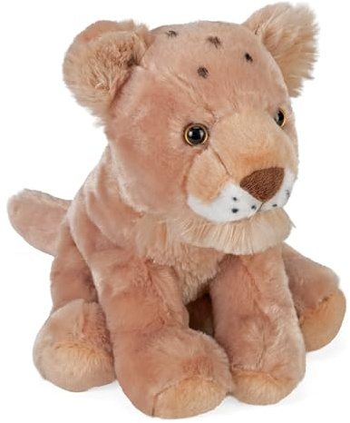 Wild Republic 10840 Plüsch Löwen Baby, Cuddlekins Kuscheltier, Plüschtier, 20cm, Braun-beige