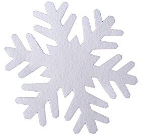 pemmiproducts Schneeflocke aus Filz 41 cm, ca.2 mm dick, 50er Pack (EUR 1,92/Stück), Winterdekoration, Schneeimitat