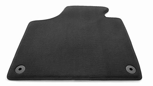 Fußmatte (Velours), passend für A3/S3/RS3 8P/ A3 Sportback, Premium Qualität Autoteppich, anthrazit, Fahrermatte