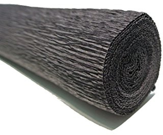 Floristenkrepp 50 cm x 250 cm lichtecht, nicht ausblutend, schwarz 45