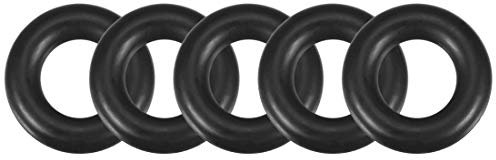 sourcing map 5 Stück O-Ringe Nitrilkautschuk Dichtung 7 mm x 17 mm x 5 mm Metrische Gummi Dichtungsring für Sahnespender Pumpe Schnellkupplung Ersatzdichtung Umfülladapter