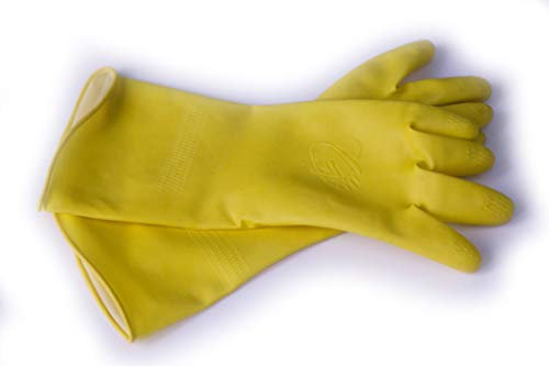 GUBBERLOVES Rubber Gloves For Children Gardening & Washing up Designed for Children - Kids Gloves That Fit Properly - (PLAIN XS 6-9 Years)