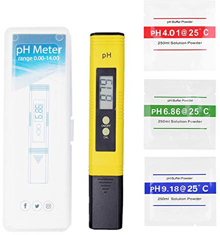 PH Messgerät Wasserqualitätstest Messgerät Digitaler PH-Meter PH Messgerät Aquarium für Trinkwasser Lebensmittel Schwimmbäder Thermen Aquarien Hydroponik und andere
